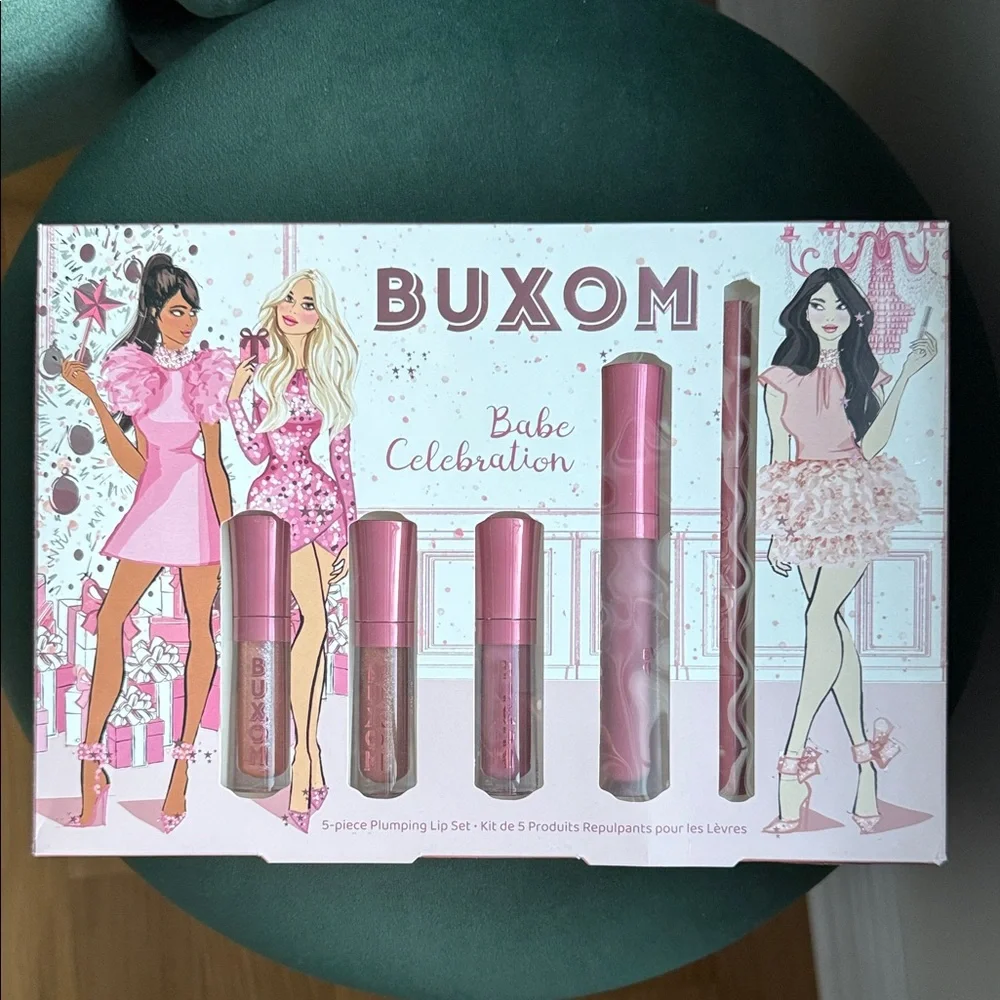 Buxom Babe Celebration Lip Gloss Set - Pink Shades